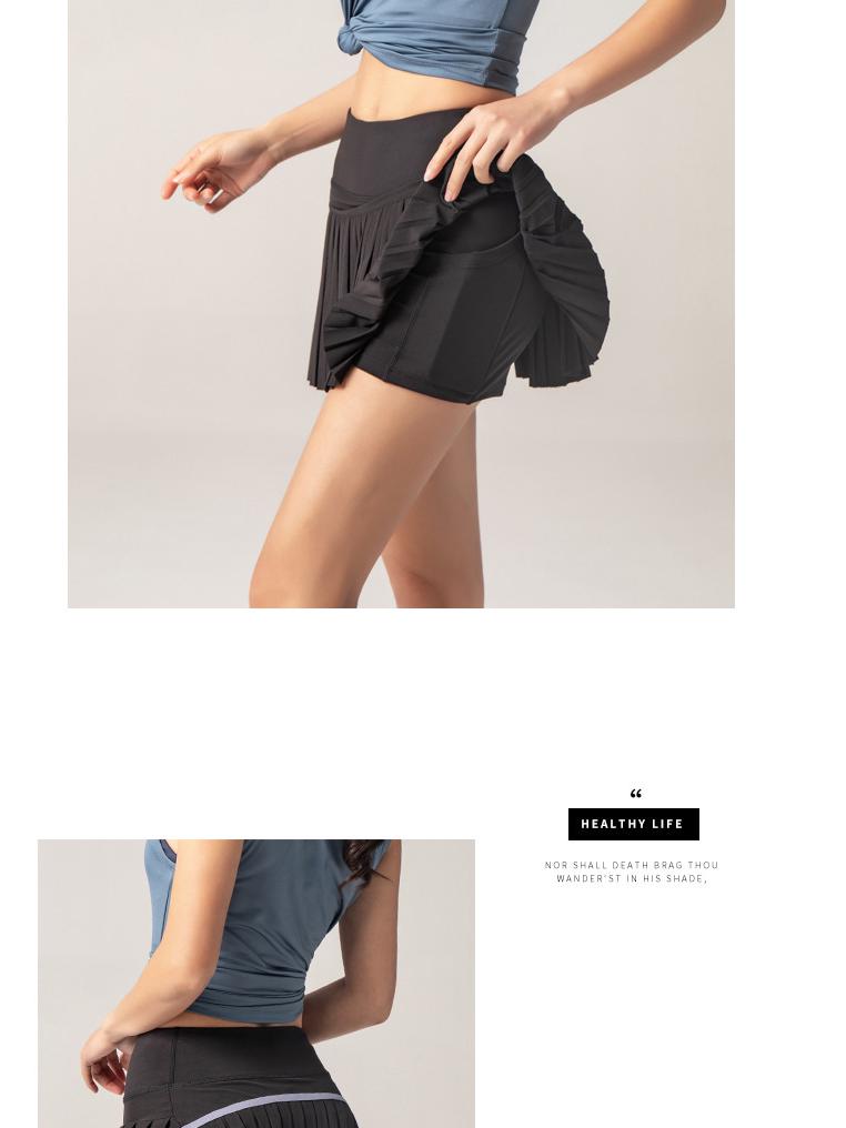 Women's Quick-Dry Summer Pleated Skort: Breathable, Anti-Light, Ideal for Tennis, Yoga & Fitness