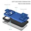 KEYSION Shockproof Case for Xiaomi POCO M5S Slide Camera Lens Protection Live Stand Phone Back Cover for Redmi Note 10S 10 Pro 4G