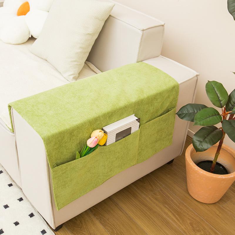 

1 Pcs Sofa Armrest Towel Reliable Sofa Hanging Bag Couch Chair Armrest Cover Armrest Protector Armchair Hanging Storage Bag 60x110cm