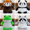 Raccoon Stuffed Animals Doll Frog Panda Plush Doll Little Animal Plush Toy  Kids Holiday Gifts