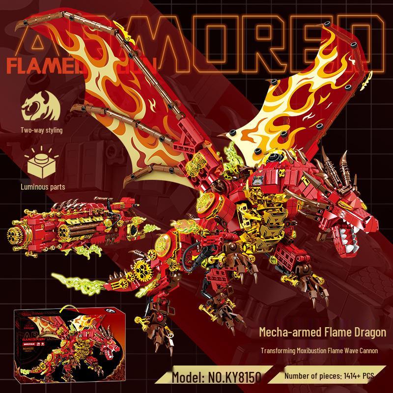 Kai Zhi Mechanical Dragon Building Blocks - Educational Toy for Kids
