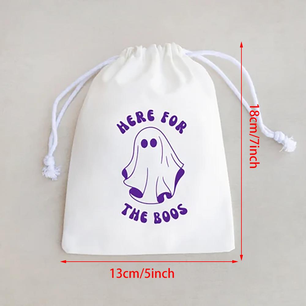 Custom 10Pcs Here for The Boos Bachelorette Party Drawstring Candy Bag Hangover Kit Halloween Recovery Kit Wedding Souvenirs