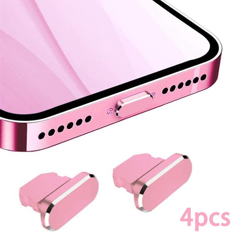2-10pcs Luxury Metal Phone Dust Plug Anti-dust Charging Port Protector for iOS Apple IPhone IPad Airpods Dustproof Cover Stopper