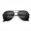 Black Silver Pilot Sunglasses Men Oversized Metal Luxury Brand Eyewear Female Big Shades Driving Glasses Reflective Lens