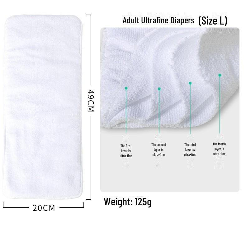 Waterproof and Leak-Proof Velcro Adult Cloth Diapers for Bedridden Elderly Incontinence