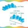 Silicone Toe Separators for Overlapping Toes & Hammer Toes, Ergonomic Toe Straightener for Yoga & Daily Relief, 1 Pair
