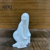Creepy Ghost Collectible Halloween Figurine, Funny 3D Printed Scream Statue Decoration for Desk, Tabletop, Mantel, Shelf, Spooky Home Decor