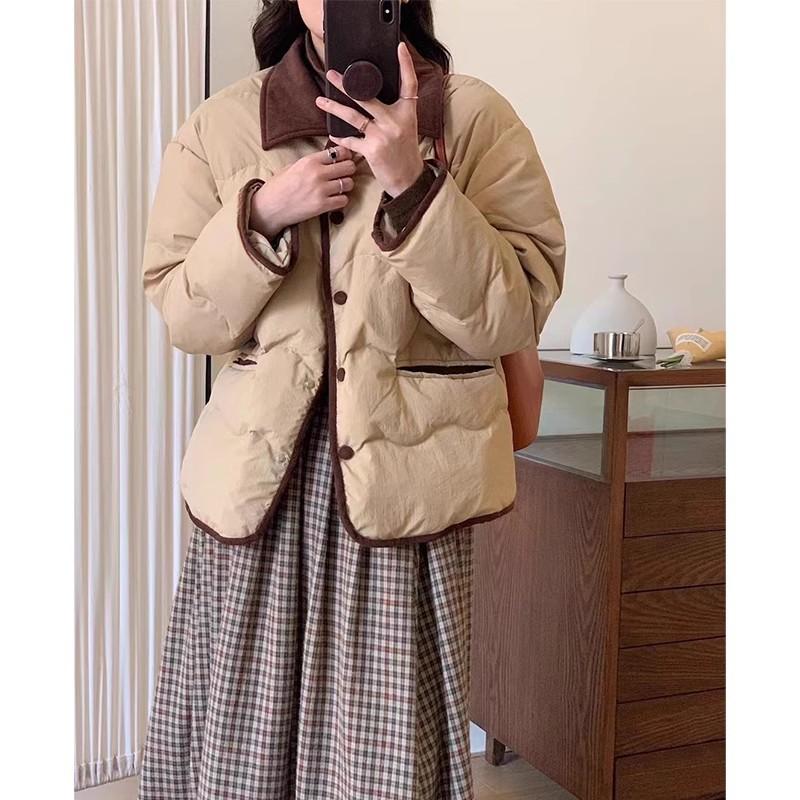 Light Down Cotton-padded Clothes Women's Winter Small Short Cotton-padded Clothes Jacket New Cotton-padded Jacket Pie Overcome