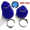 2 Pcs Blue Drive Shaft Cv Joint Boot Kit Constant Velocity Dust Cover Universal