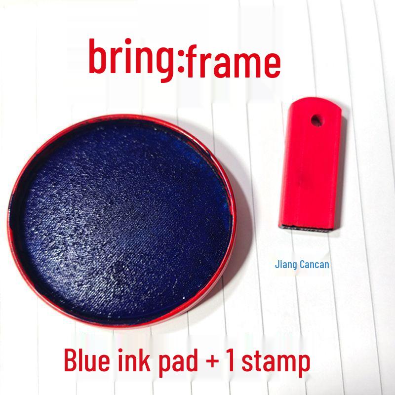 Red Rubber Student Signature Stamp: Accounting & Registration Seal