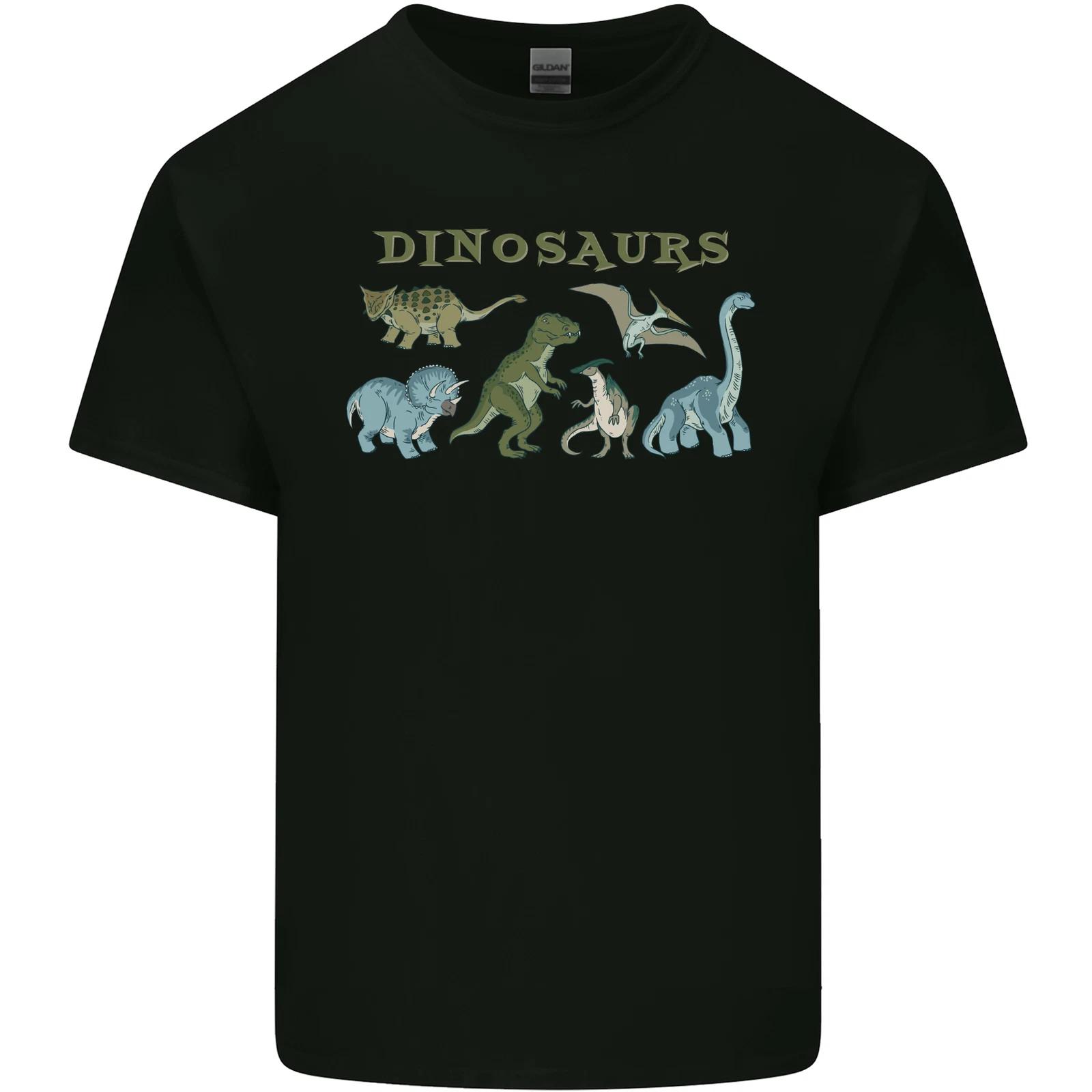 Dinosaurs T-Rex Triceratops Pteranodon Kids T-Shirt Childrens 4XL