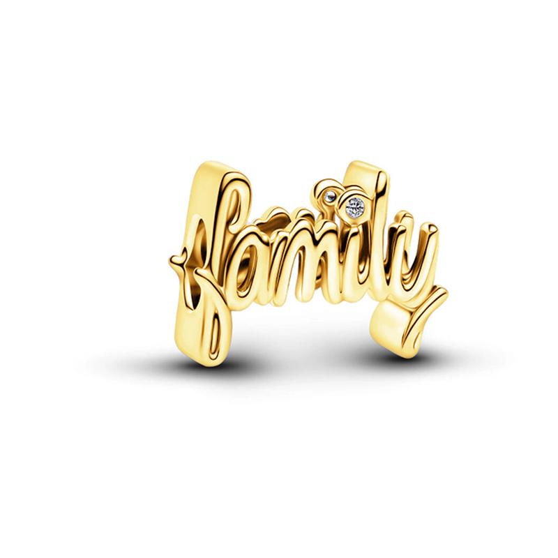 Neue Vergoldete Charm-Perlen Anhänger Passend für Schlangen Silber Armband Halskette Für Diy Schmuck Damen Geschenk Funkelnd