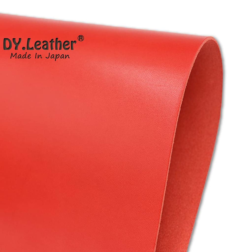 Saddle Leather Size Red Leather Quality Made In Japan Tochigi Method Glazing Finish Leather Craft Parts Shiny Genuine Cow Leather Fabric Cowhide