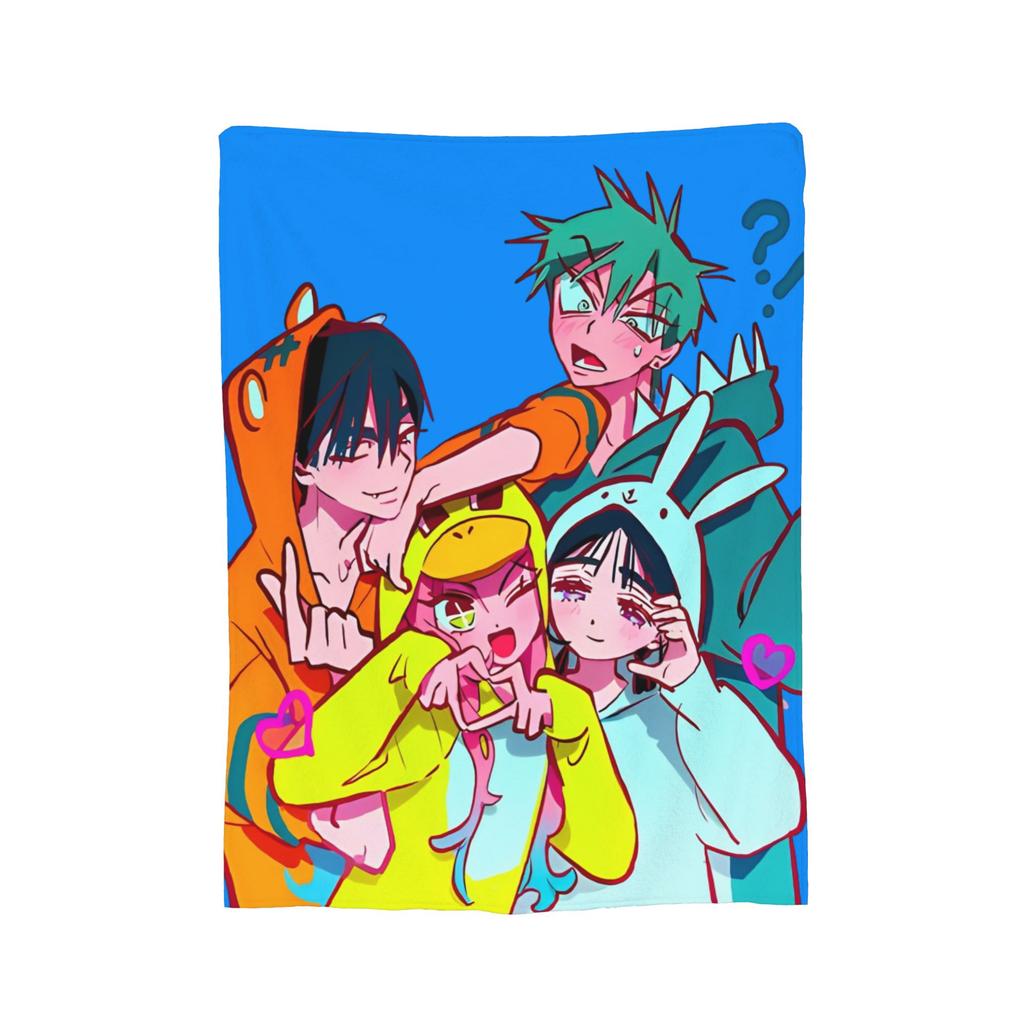 Alien Stage Anime Blanket Flannel Mizi Sua Till Ivan Hyuna Luka Lightweight Throw Blanket for Airplane Travel Bed Rug