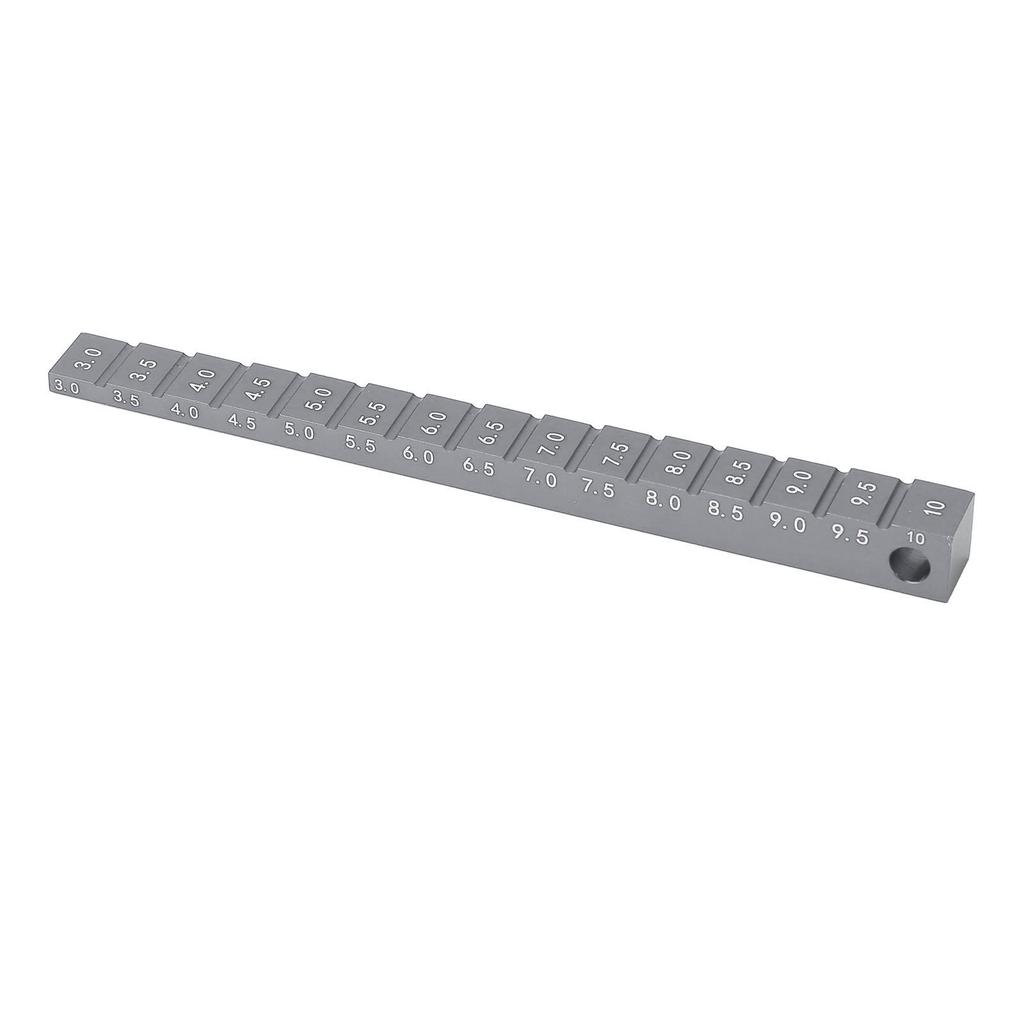 Chassis Ride Height Gauge Aluminum Alloy 3‑10mm Rc Car Droop Gauge Accessories for 1 10 RC Drift Car Titanium