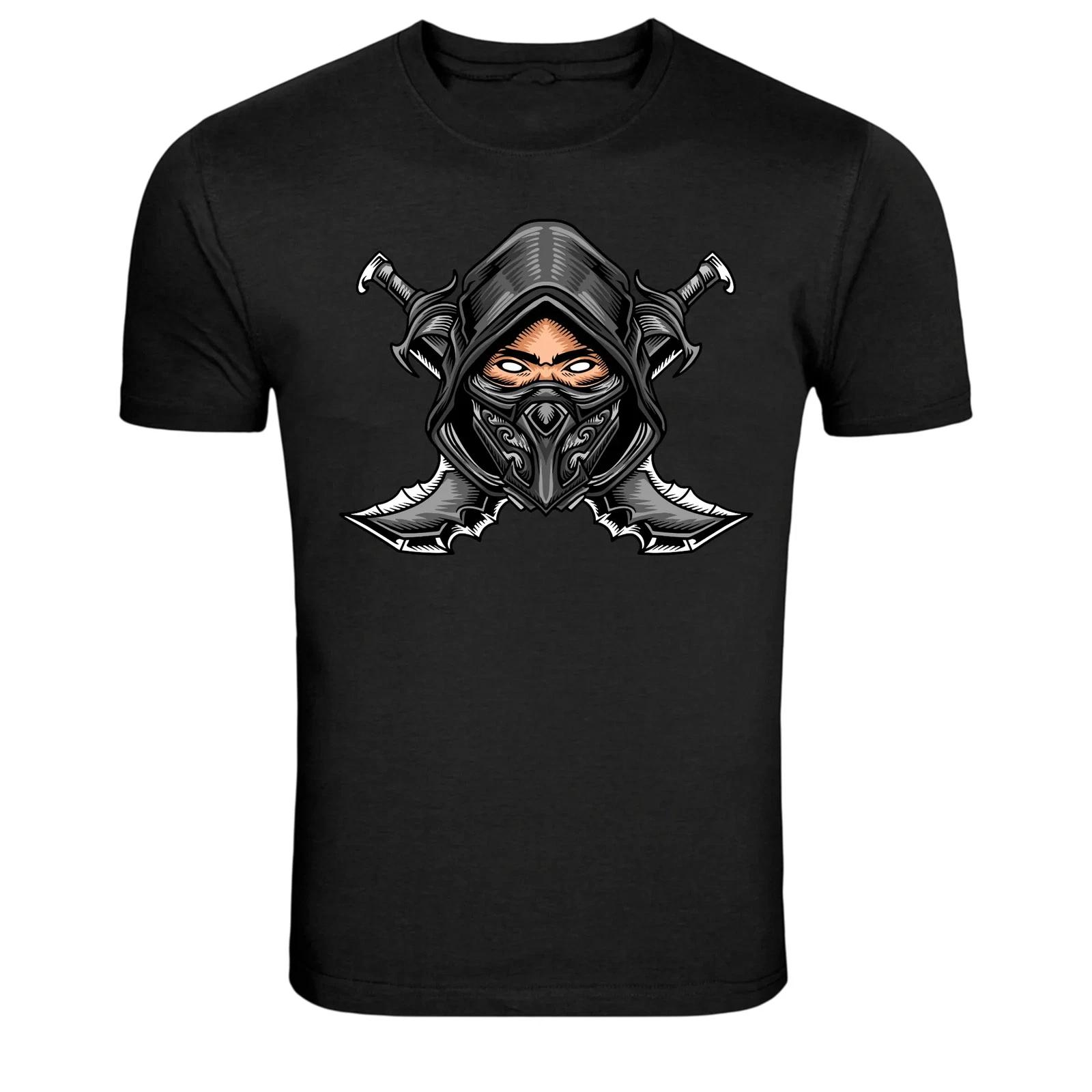 

Ninja Assassin Mask Crossed Blades Graphic T-Shirt S