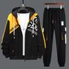 Spring & Autumn Men's Youth Hooded Cardigan Sweatshirt: Trendy Jacket for High School Students