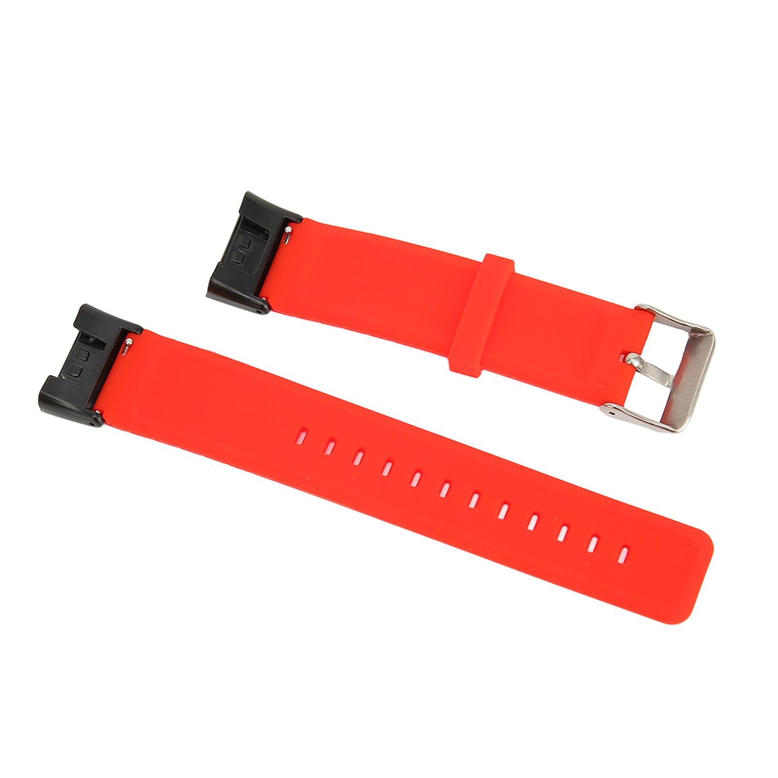 Silicone Band Compatible for Red Watch Sport Replacement Strap Watch Band Bracelet