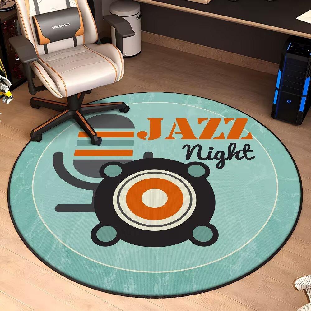 E-sports Circular Carpet Home Decor Living Room Dirt Resistant Carpet Bedrooms Study Children's Rocking Chairs Anti Slip Pads