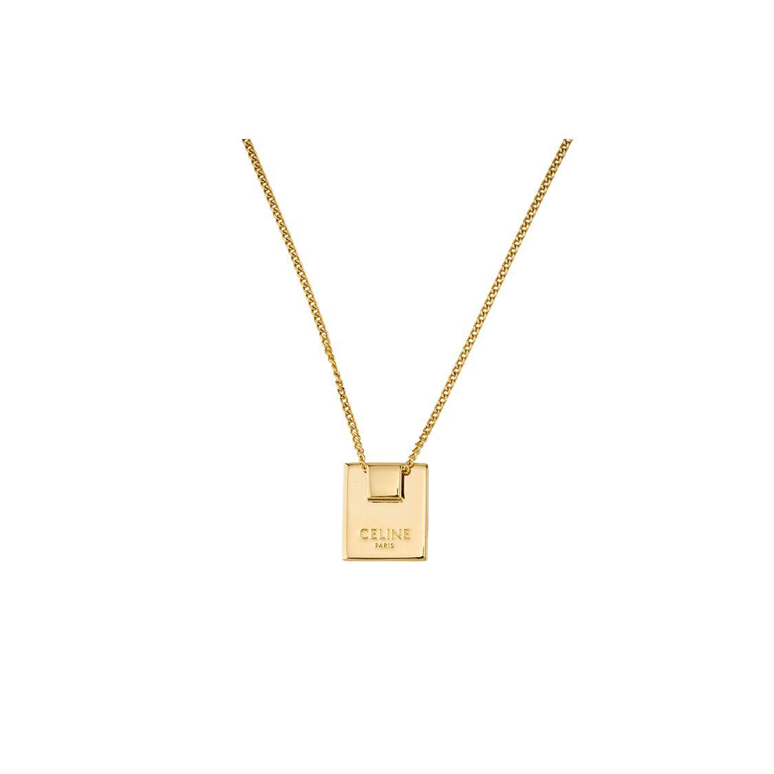 

Celine Letter W Pendant Necklace Unisex necklace Gold 46N0W6BRA-35OR Basic Packaging-Dust Bag+Box,F,Gold