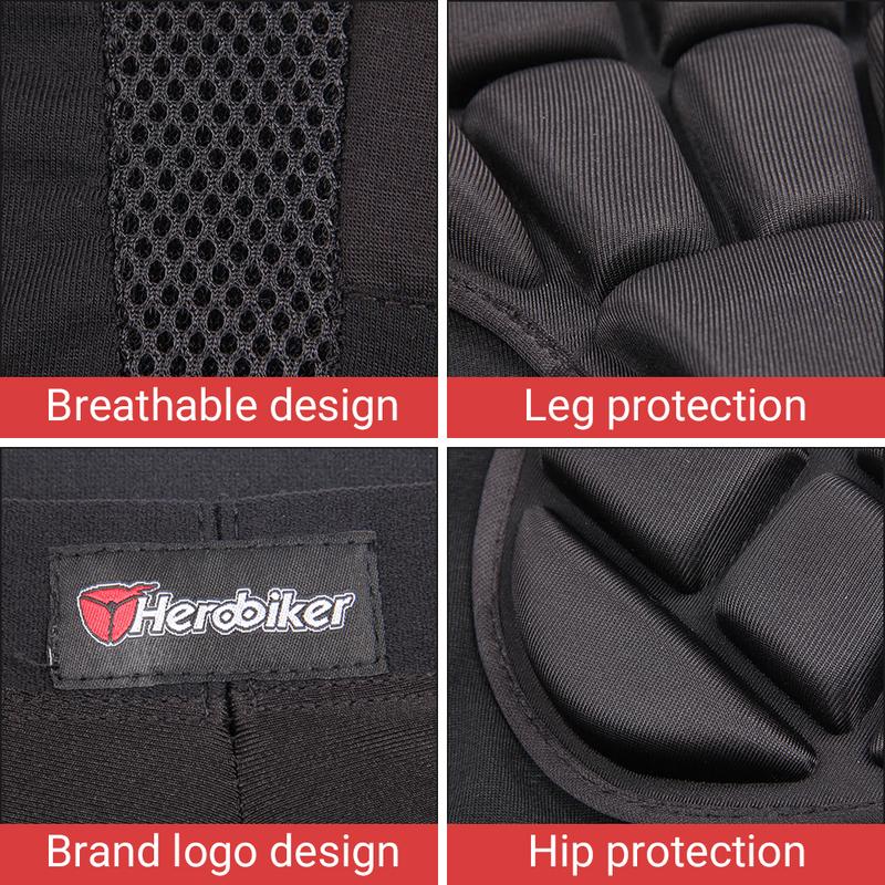 Motorcycle Riding Pants Anti-fall Motorbike Shorts Shock-absorbing Outdoor Sport Protective Gears Thigh Hip Protection Pants