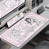 Anime Roztomilé Andělské Dívky Podložka pod Myš Herní Rozšířená Podložka na Stůl pro Notebook PC Kawaii Herní Skříňka Podložka pod Myš XXL Koberec pod Klávesnici Růžový Koberec