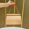 European Retro Handbag With Chain Lock For Daily Office And Casual Use