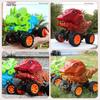 Dual Pull-back Inertia Tyrannosaurus Rex Off-road Toy Car - Shock-absorbing, Drop-resistant for Kids