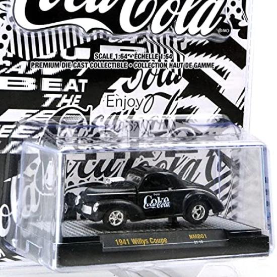 M2 MACHINES scale NMD01 1941 Willys Coupe diecast car 164 Coca-Cola