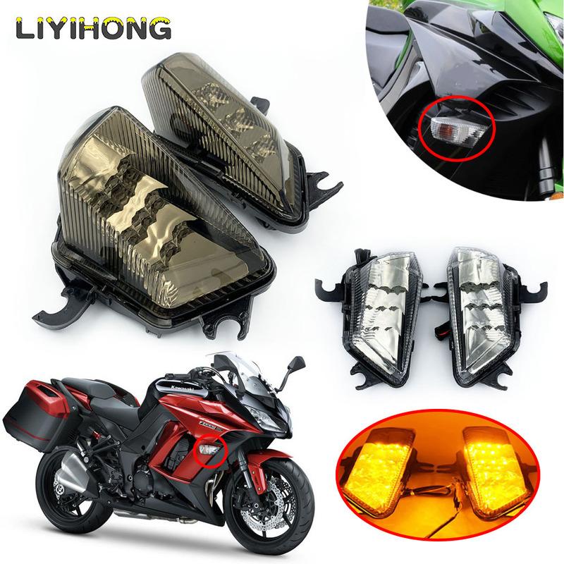 Front LED Turn Signal Light Lamp For KAWASAKI NINJA 1000 1000R Z 1000SX NINJA1000 NINJA1000R Z1000SX 2011-2016 2014 2015 Lights
