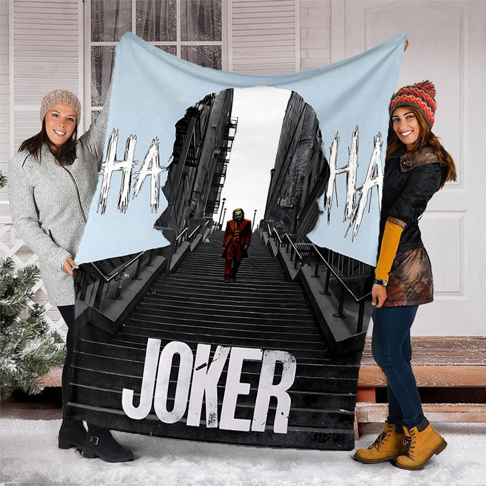 1 Stück Joker Outdoor Personalisierte Flanelldecke, Weiche, Leichte Personalisierte Flanelldecke, Digitaldruck,