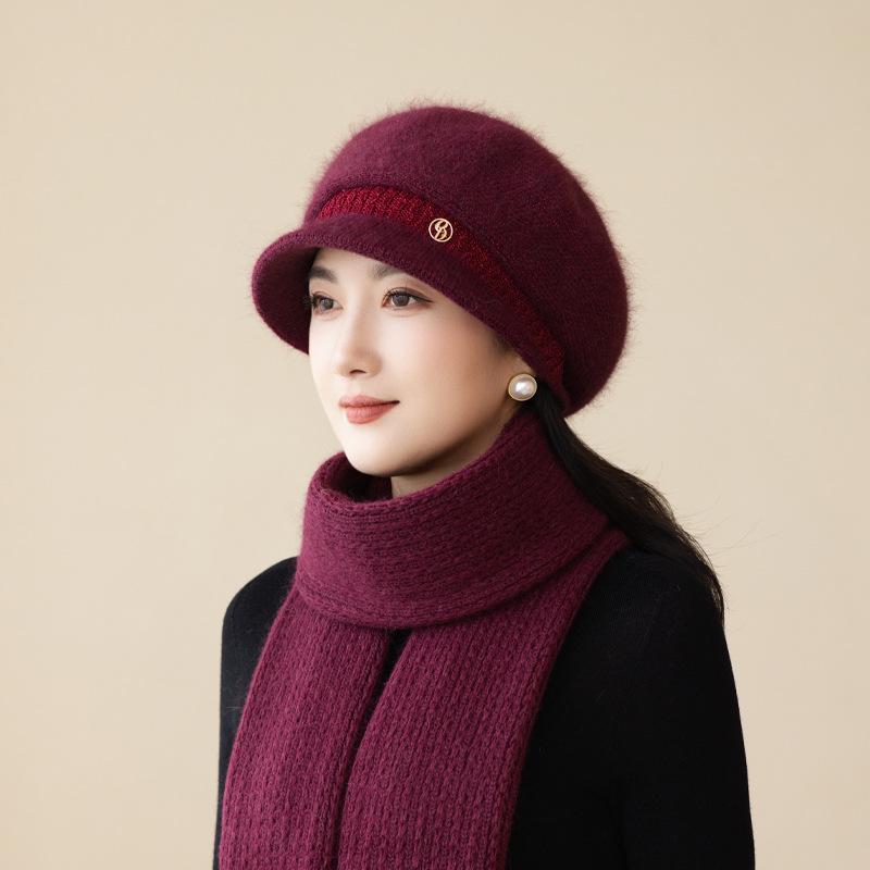 In Autumn And Winter, The Elderly Are Cold-Proof, Velvet And Warm, Knitted Hats, Women'S Thickened Basin Hats, And Trendy Wool Are Versatile.