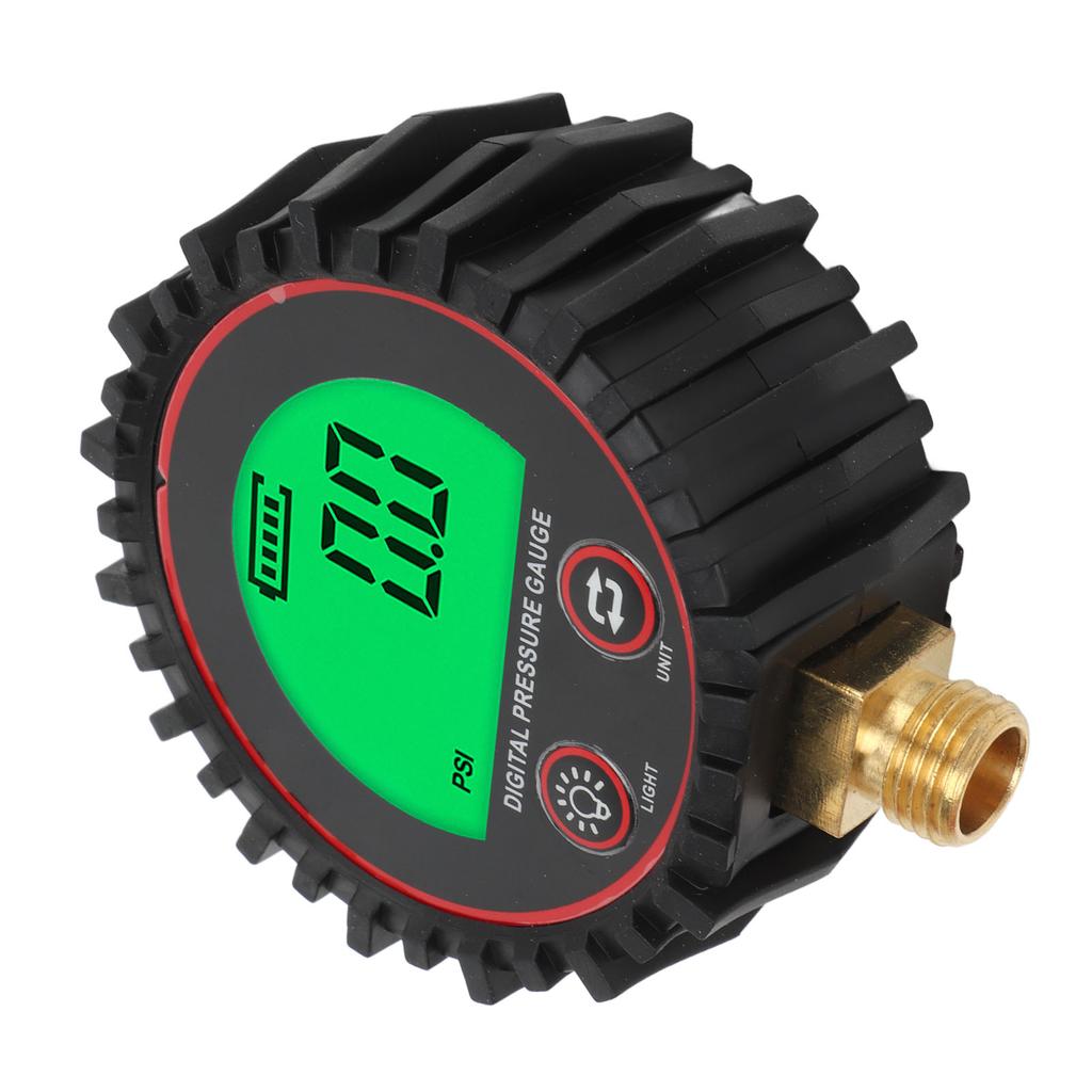 1 4in Digital Pressure Gauge 4 Units Switchable Bright Visibility Accurate for Cars Trucks Motorcycles Trails SUVs RVs