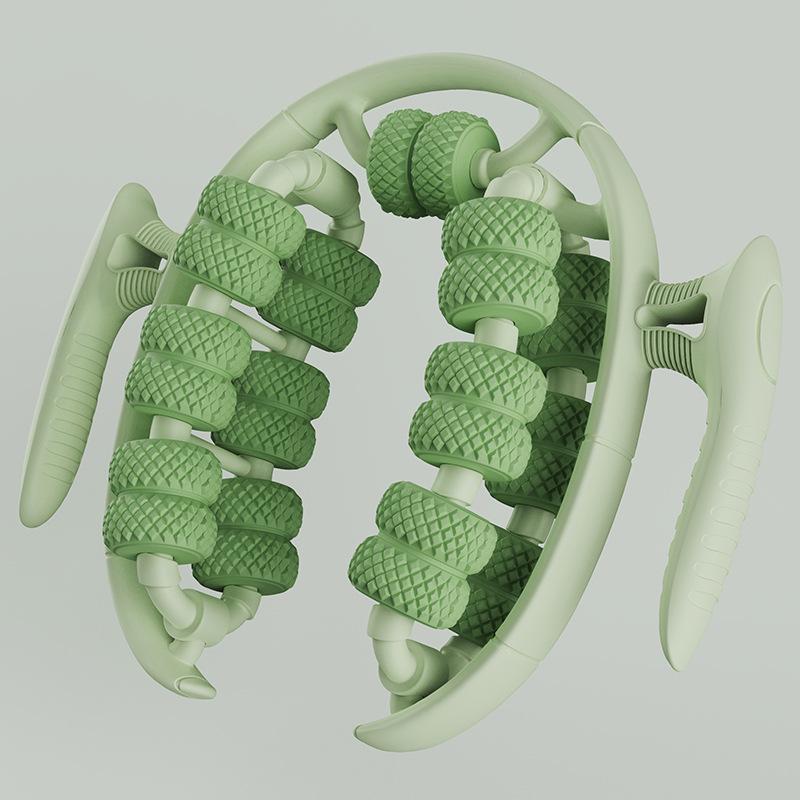 26-Wheel Ring Leg Massager: Relax Calf Muscles, Slim Legs, and Enhance Beauty with This Yoga Massage Roller