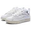Li Ning Golden Textile, Leather Slip Resistant Abrasion Resistant Low top Skateboard Shoes Women's White AECS074-7