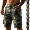 Herren Cargo-Shorts Mehrere Taschen Arbeitsshorts Camouflage-Print Lockere Passform Utility Outdoor-Shorts