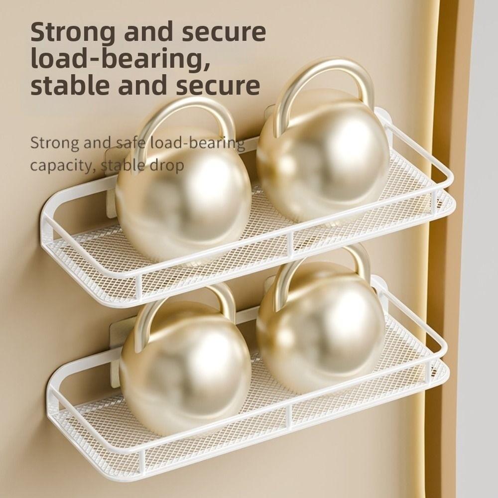 Rustproof Shower Shampoo Rack Large Capacity Cosmetic Storage Rack Kitchen