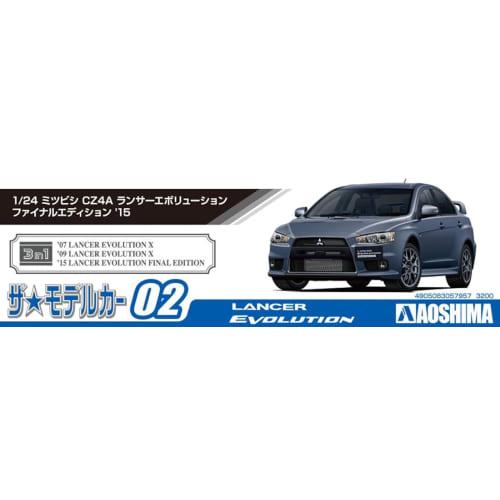 Aoshima Bunka Kyozai (AOSHIMA) 1/24 The Model Car Series No. 02 Mitsubishi CZ4A Lancer Evolution Final Edition 2015 Plastic Model