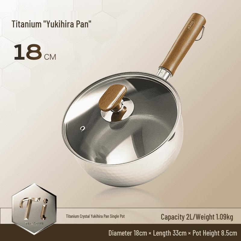 Kims Cook 18cm Non-stick Titanium Yukihira Pot
