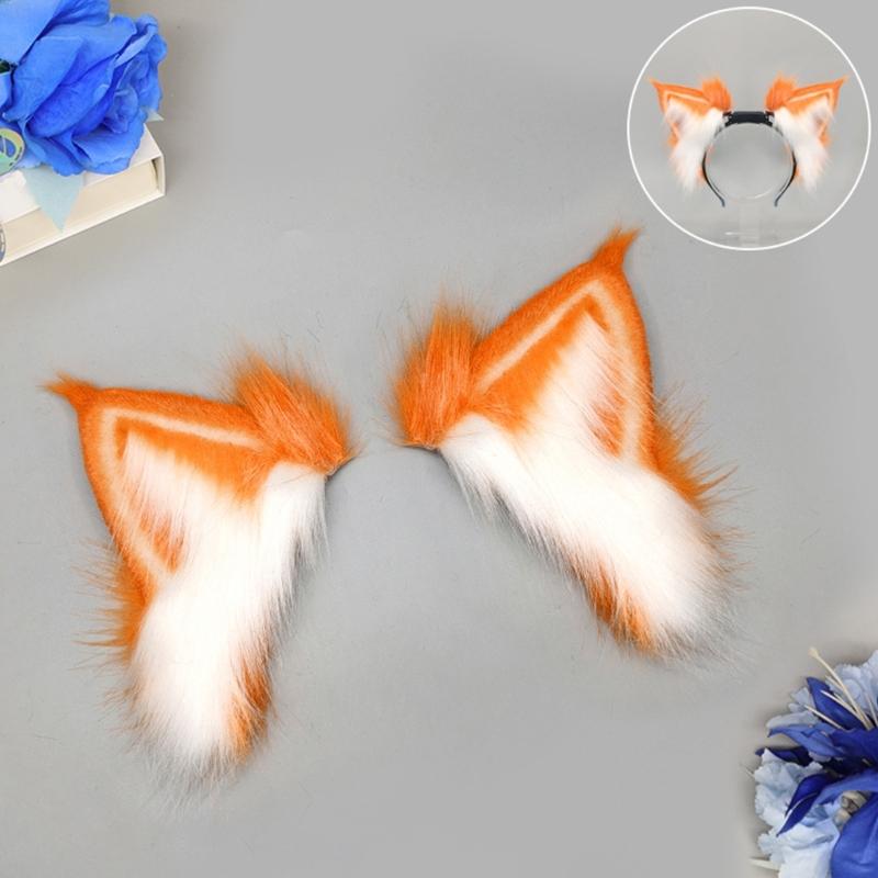 Lynx Ear Headband Sweet Girls Dynamic Ear Cosplay Beast Ears Fursuit Masquerades Halloween Cosplay Party