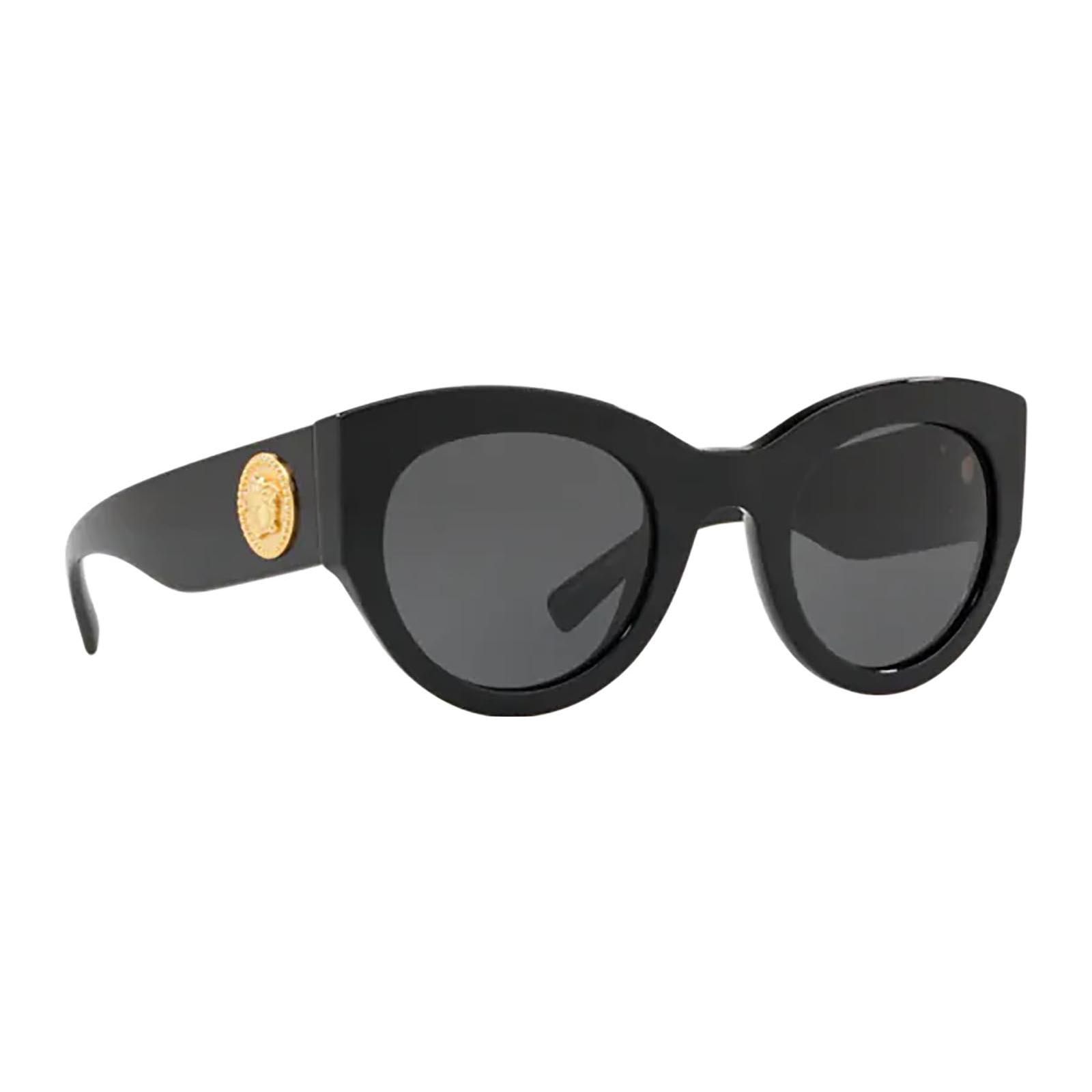 Versace Trendy Butterfly Frame Sunglasses Unisex sunglasses VE4353GB187 Black,51