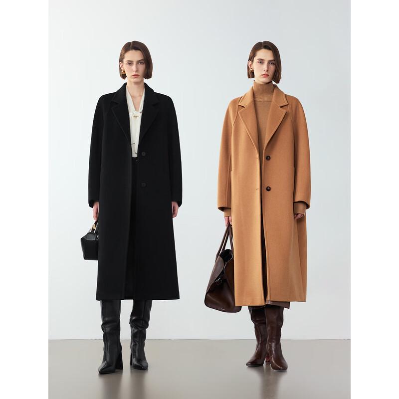 LANGZI Premium Mid-Length Wool Coat