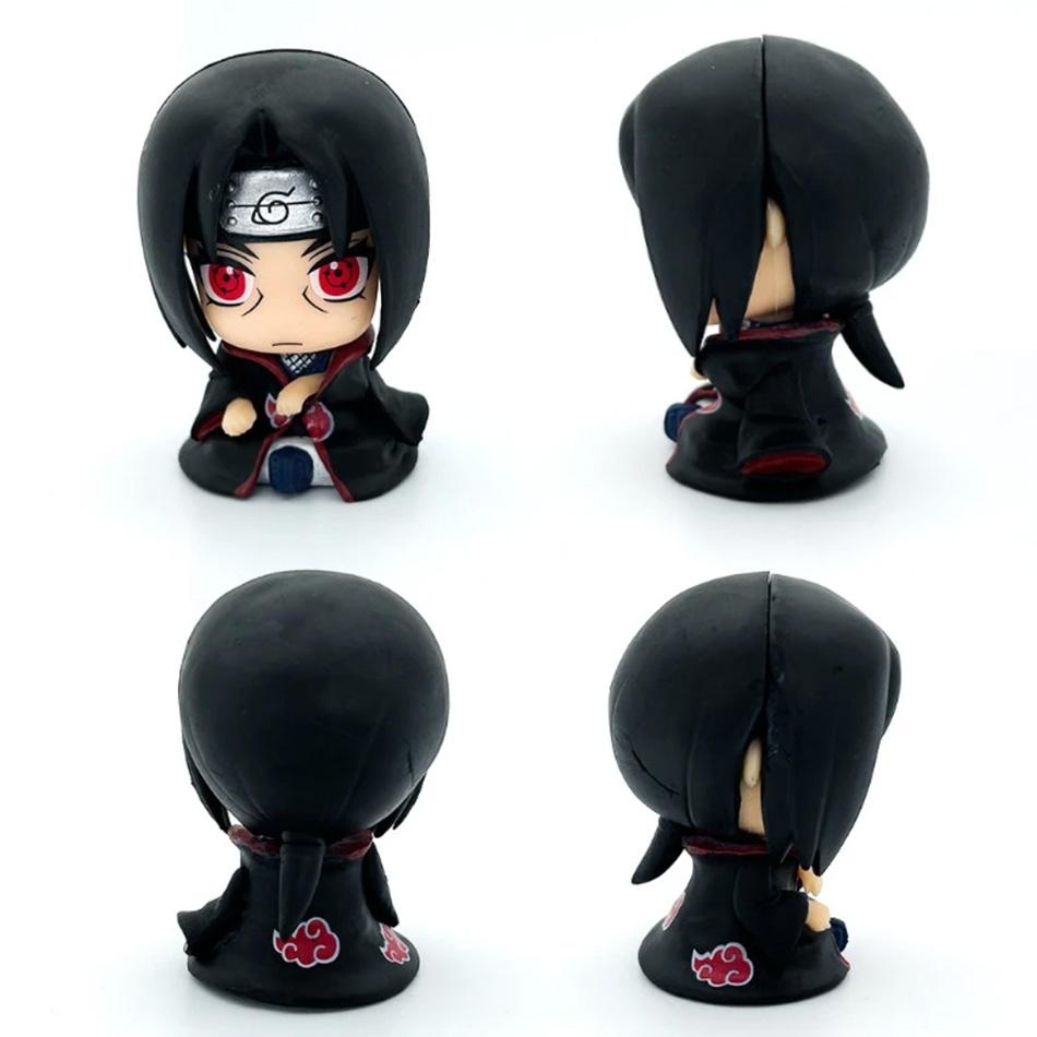 Na Ru To Anime Figure Uzumaki Kakashi Uchiha Sasuke Itachi Cute Toys Q Figurals Action Figurine Model