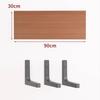 Paint-Free Floating Wall Shelf: Wooden Wall-Mounted Bookshelf and Storage Plank