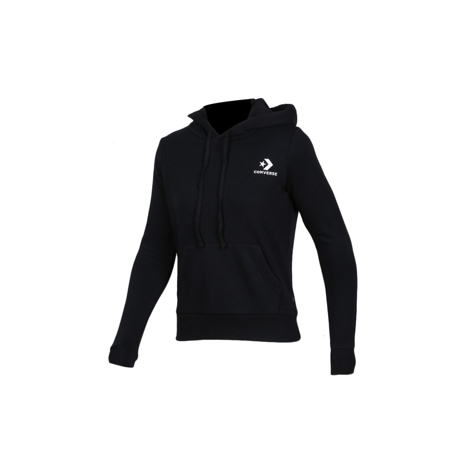 

Converse Cons Casual Sport Logo Пуловер с капюшоном Женские топы Черный 10008923-A01