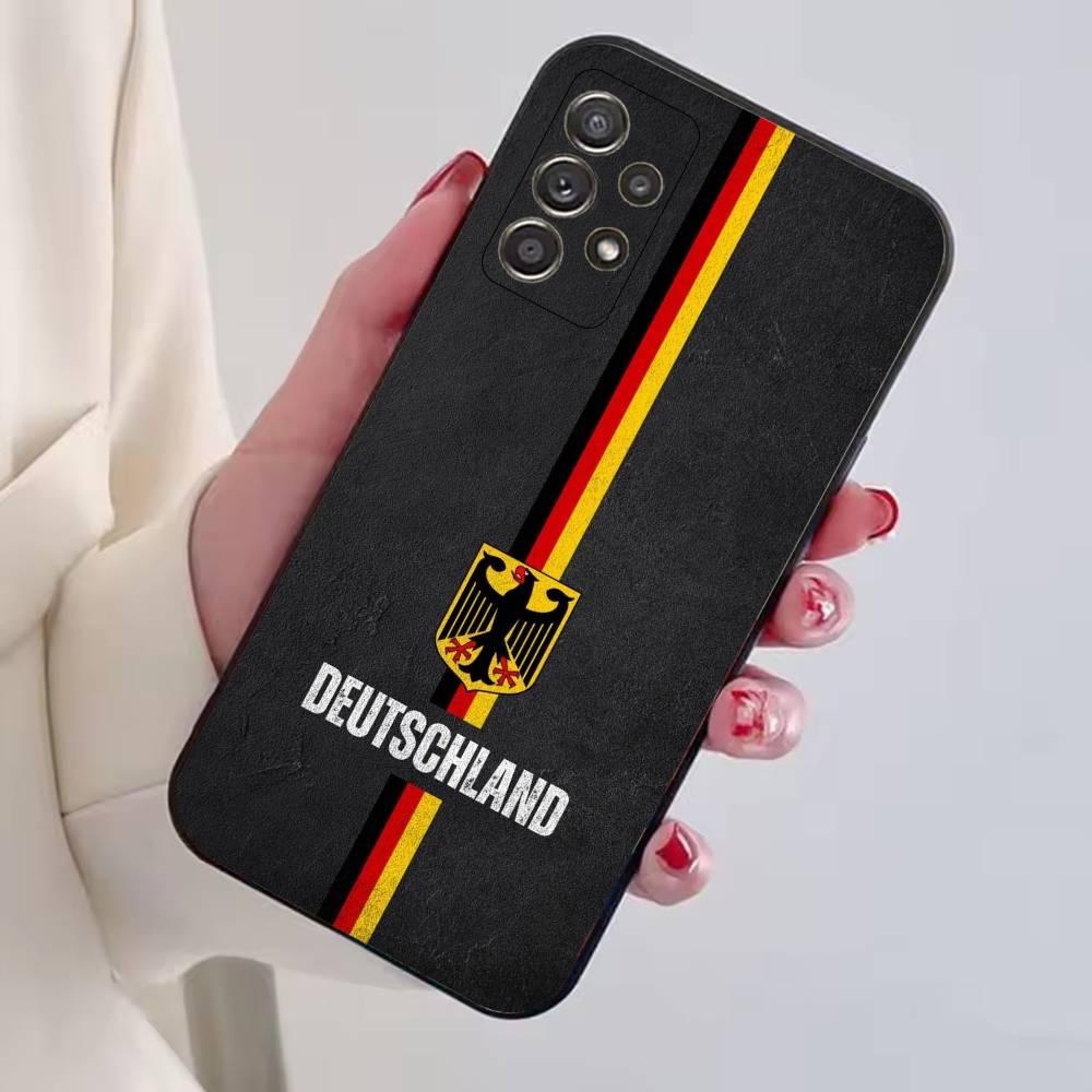 Soccer Support G-Germany Phone Case For Samsung S25,S24,S21,S22,S23,S30,Ultra,S20,Plus,Fe,Lite,Note,10,Black Cover