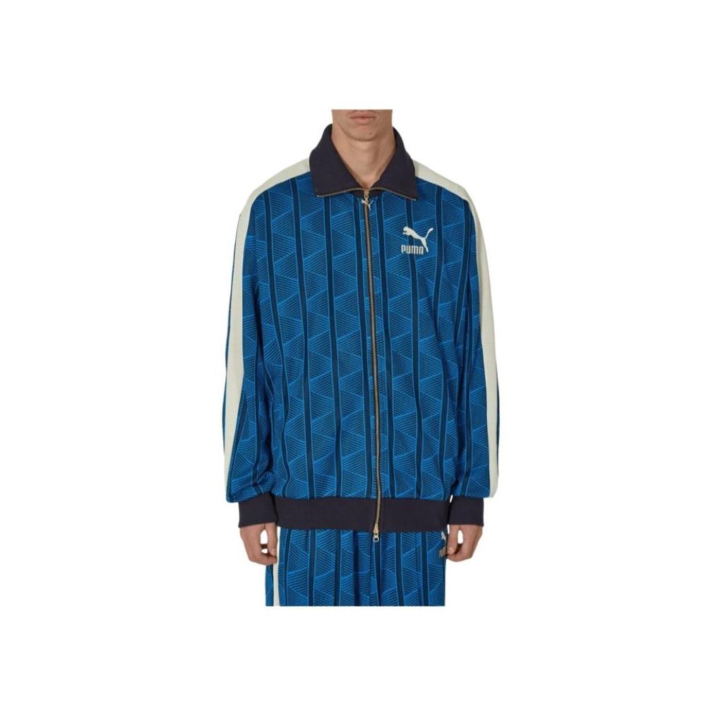 Puma The Neverworn II T7 Track Jacket Full-Zip Casual Collar Men Jackets Racing-Blue 621843-47