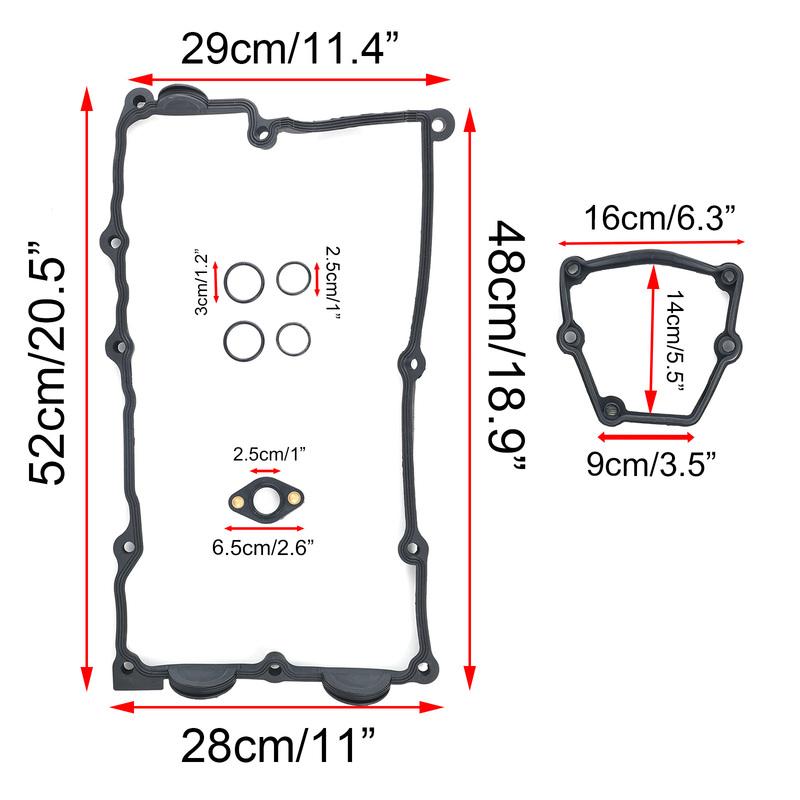 7pcs Car Engines Accessories Valve Cover Gasket Kit Replacement parts For BMW E87 120i E46 318i E90 320i X3 N46 N42 11120032224