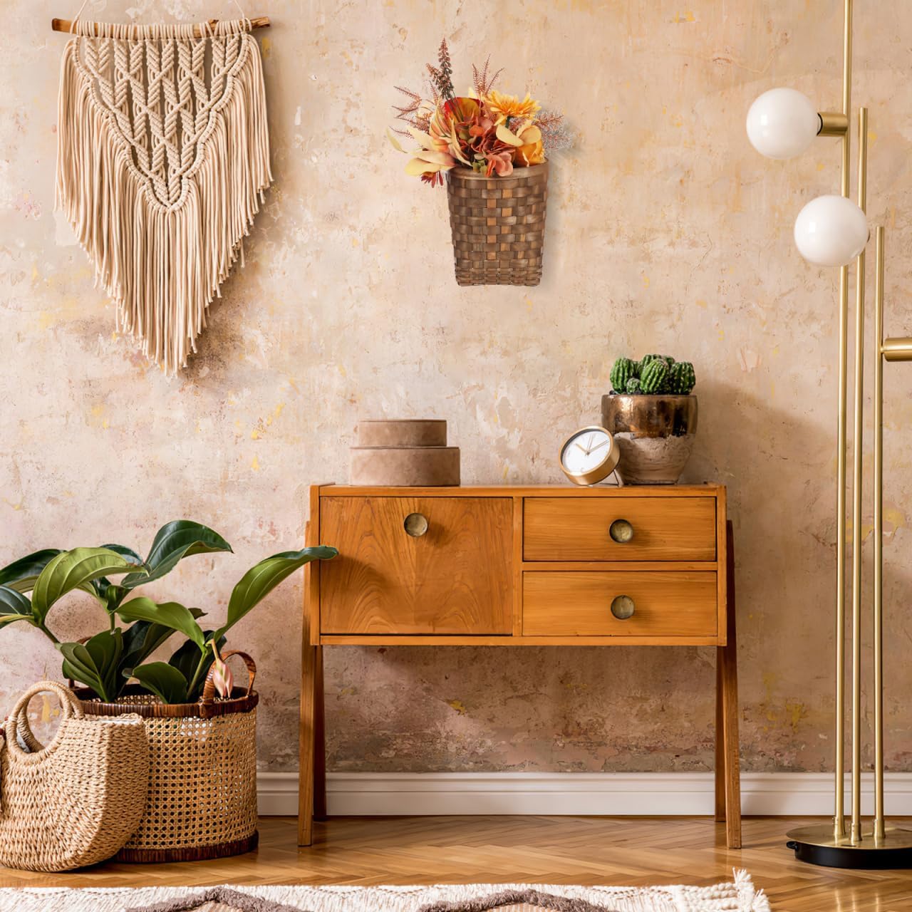 

Кичвое Подвесная корзина для двери: Подвесная плетеная настенная корзина для овощей, фруктов, цветов, корзина в стиле фермерского дома для декора дома, сада, кухни, ванной комнаты