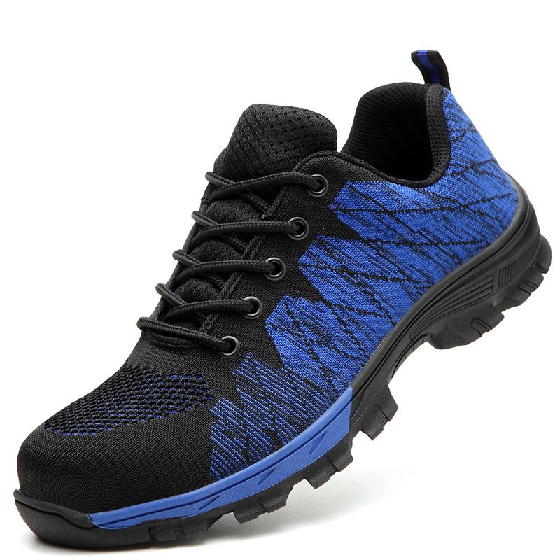 Fashion Work Safety Shoes Men Boots Fashion Work Sneakers Male Shoes Adult Work Boots Steel Toe Shoes Indestructible Men Safety Boots